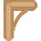 Ekena Millwork Thorton Craftsman Rough Sawn Bracket, Western Red Cedar, 6"W x 20"D x 24"H BKT06X20X24THR04RWR - alternate 4